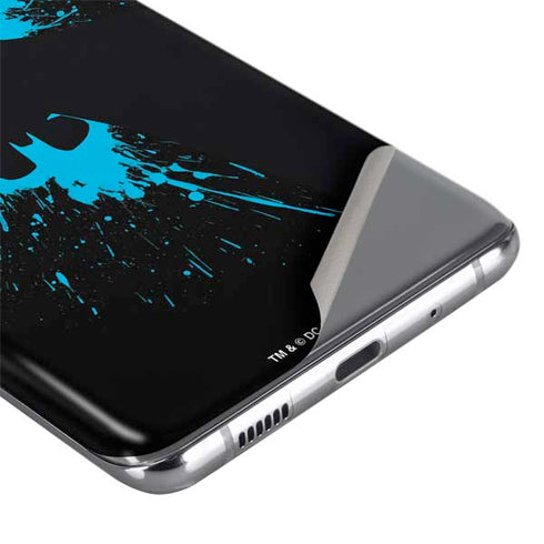DC Comics Batman Blue Splash character shape Galaxy S20 Plus Skin